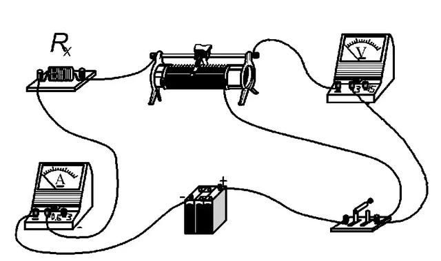 电阻式直线位移传感器结构示意图